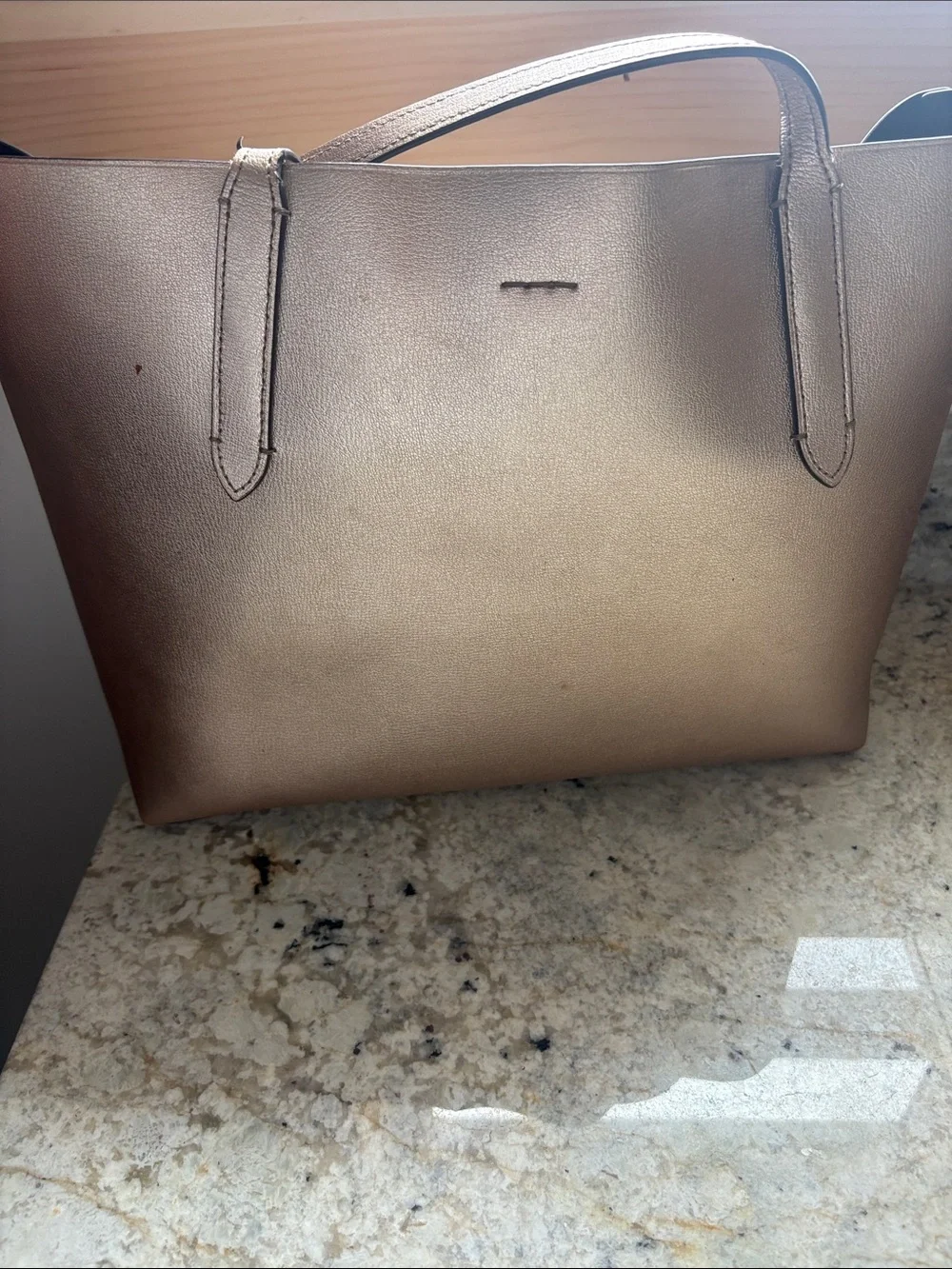 Coach Metallic Bronze Leather Tote